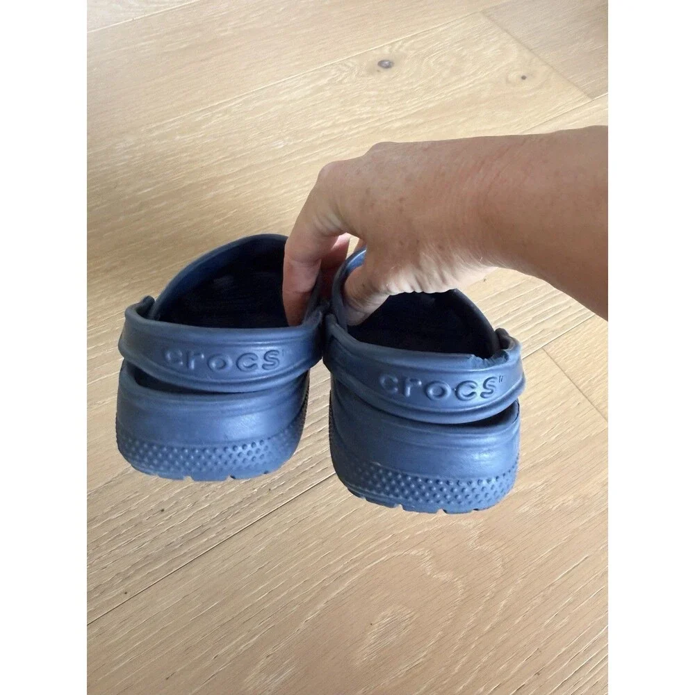 Crocs Kids' Dark Blue Clog Shoes US Size J1 - 1